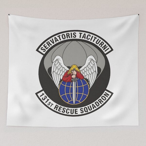 Item preview, USAF 131st Rescue Squadron (131st RQS) Emblem Patch designed and sold by CharlieDesings.