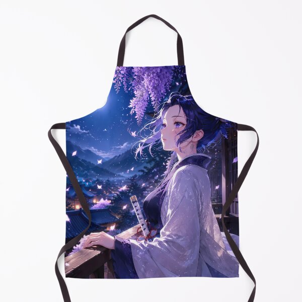Item preview, Shinobu Kocho Demon Slayer Moonlit Wisteria Garden designed and sold by SolenneAzur.