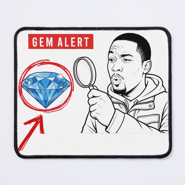 Item preview, Gem Alert design - That One Good TikTok After Doomscrolling - Funny Magnifying Glass Meme designed and sold by UkiyoArchive.