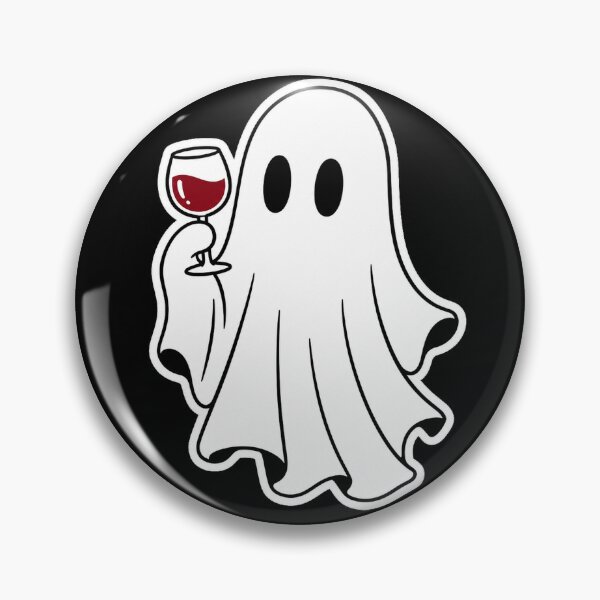 Item preview, Wine Ghost – Cute Halloween Wine Lover Art designed and sold by Stinky Lincy's Apparel Company.