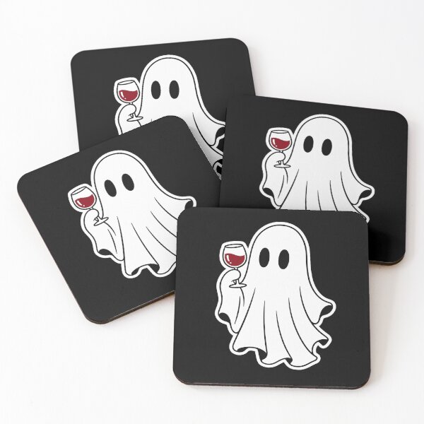 Item preview, Wine Ghost – Cute Halloween Wine Lover Art designed and sold by Stinky Lincy's Apparel Company.
