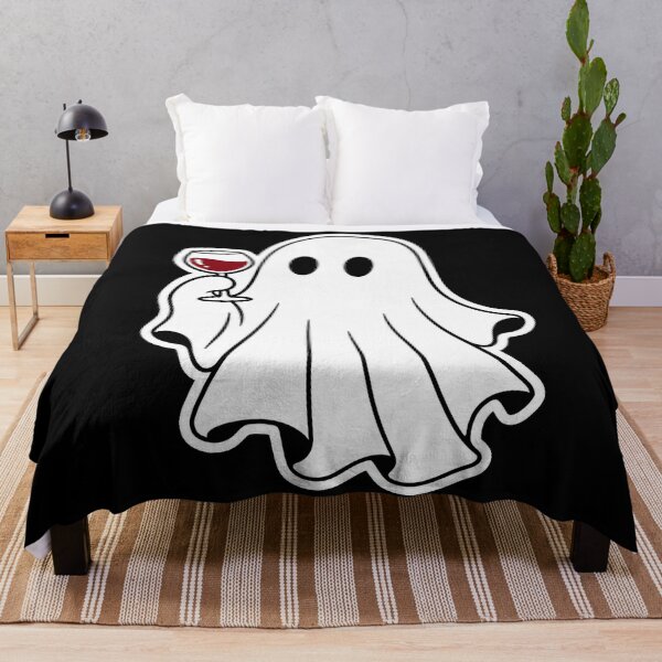Item preview, Wine Ghost – Cute Halloween Wine Lover Art designed and sold by Stinky Lincy's Apparel Company.