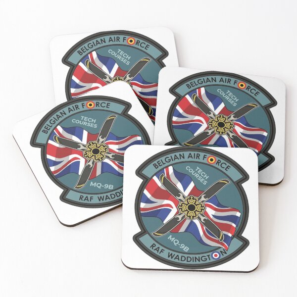 Item preview, Belgian Air Force MQ-9B Tech Courses RAF Waddington Patch designed and sold by CharlieDesings.
