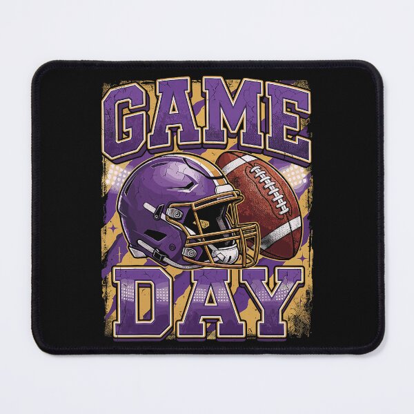 Item preview, Purple and Gold Game Day Football designed and sold by khdmalakarak.