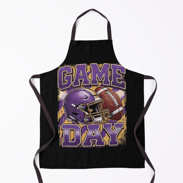 Item preview, Purple and Gold Game Day Football designed and sold by khdmalakarak.