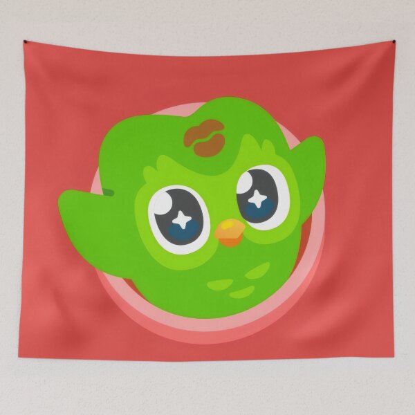 Item preview, Cute Green Owl Kissed Mascot Vector - Kawaii Bird Red Frame Graphic Poster designed and sold by Billy Morfo™.