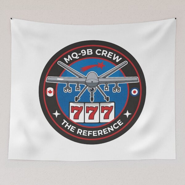 Item preview, MQ-9B SkyGuardian Crew "The Reference 777" Patch designed and sold by CharlieDesings.