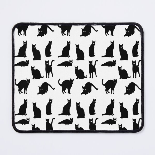 Item preview, Cute Minimalist Cat Pattern Art Adorable Kitty Digital Vector Illustration Playful Cat Silhouette Aesthetic Black Cat Patterns designed and sold by Matt_Smith.