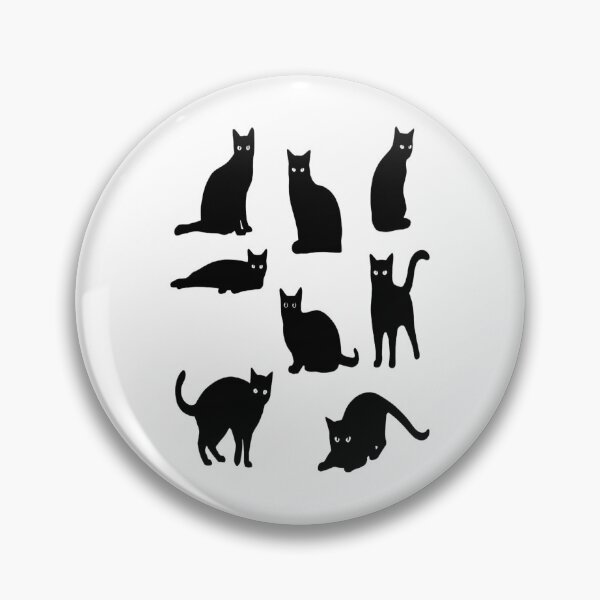 Item preview, Cute Minimalist Cat Pattern Art Adorable Kitty Digital Vector Illustration Playful Cat Silhouette Aesthetic Black Cat Patterns designed and sold by Matt_Smith.