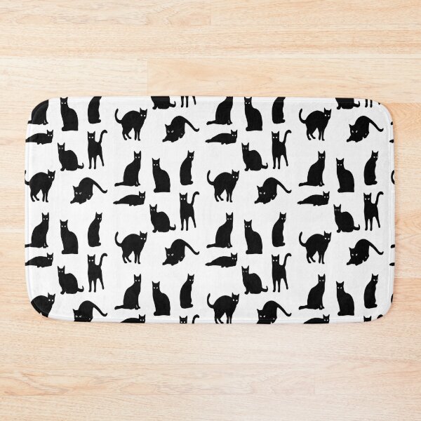 Item preview, Cute Minimalist Cat Pattern Art Adorable Kitty Digital Vector Illustration Playful Cat Silhouette Aesthetic Black Cat Patterns designed and sold by Matt_Smith.