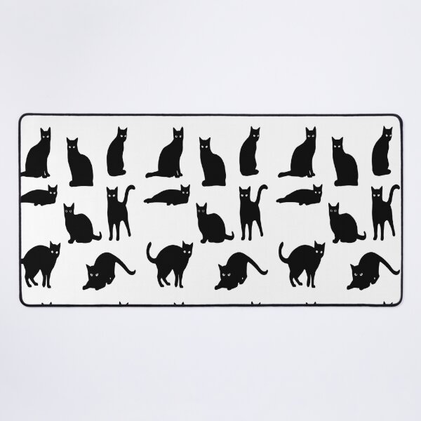 Item preview, Cute Minimalist Cat Pattern Art Adorable Kitty Digital Vector Illustration Playful Cat Silhouette Aesthetic Black Cat Patterns designed and sold by Matt_Smith.