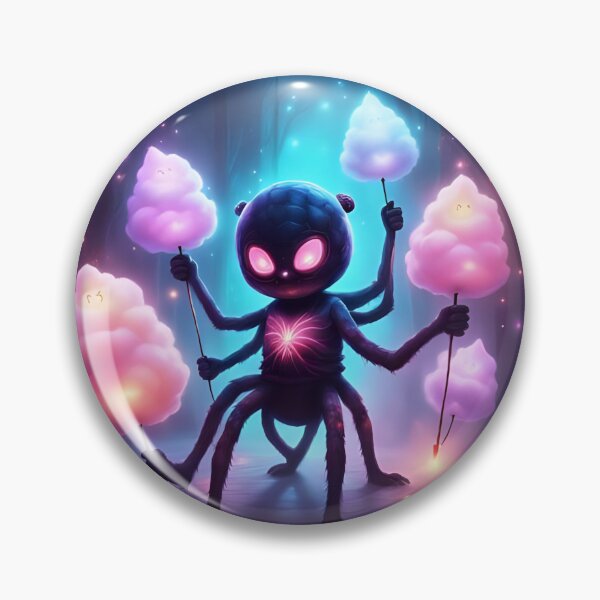 Item preview, Chibi Spider Baby-Cute Toddler Cryptid w/Cotton Candy designed and sold by soin10s-designs.