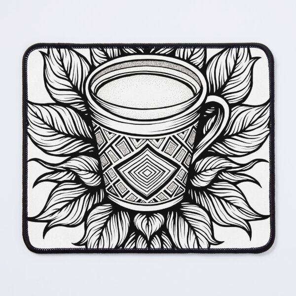 Item preview, Autumn Leaves and Pumpkin Spice Latte Tattoo Flash designed and sold by Qubivibe.
