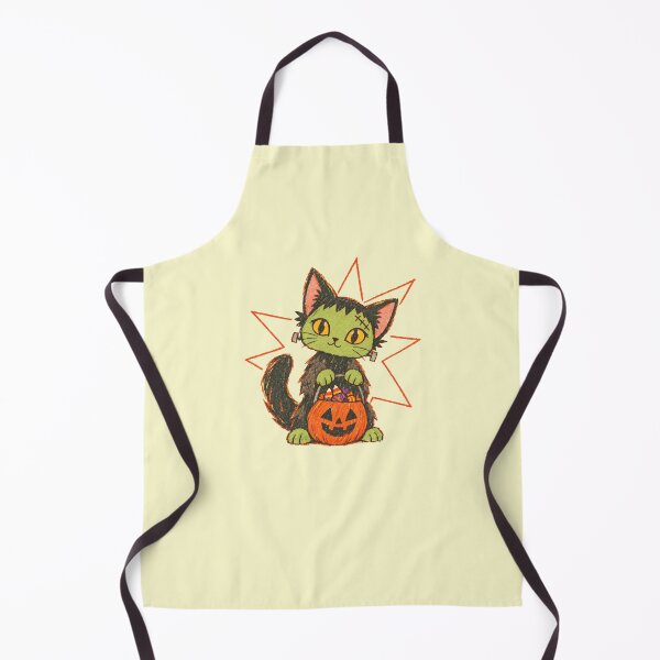 Item preview, Cute Frankenstein Cat Halloween Pumpkin Candy  designed and sold by ZOHRR.