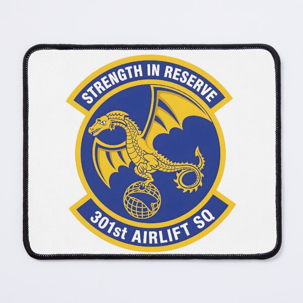 Item preview, USAF 301st Airlift Squadron (301st AS) Emblem Patch designed and sold by CharlieDesings.