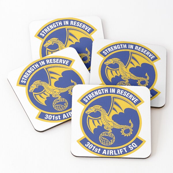Item preview, USAF 301st Airlift Squadron (301st AS) Emblem Patch designed and sold by CharlieDesings.