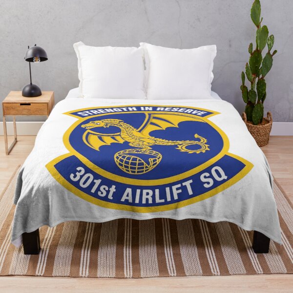 Item preview, USAF 301st Airlift Squadron (301st AS) Emblem Patch designed and sold by CharlieDesings.