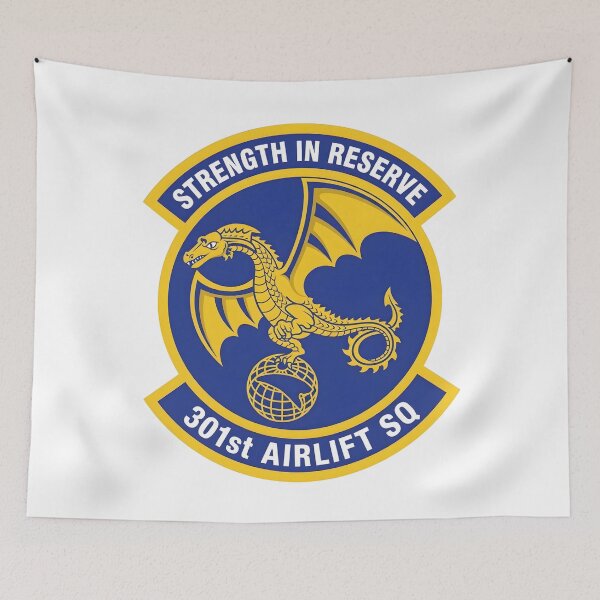 Item preview, USAF 301st Airlift Squadron (301st AS) Emblem Patch designed and sold by CharlieDesings.