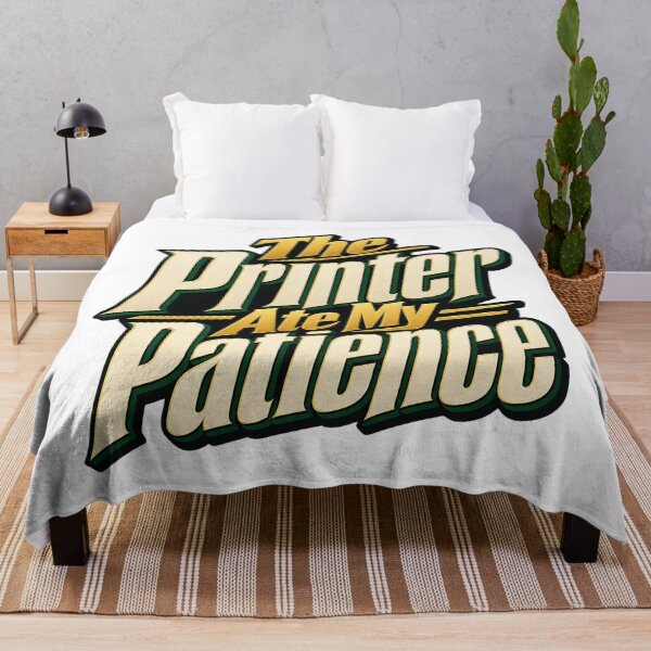 Item preview, Printer Ate My Patience Funny Office Lettering designed and sold by Bikivuno.