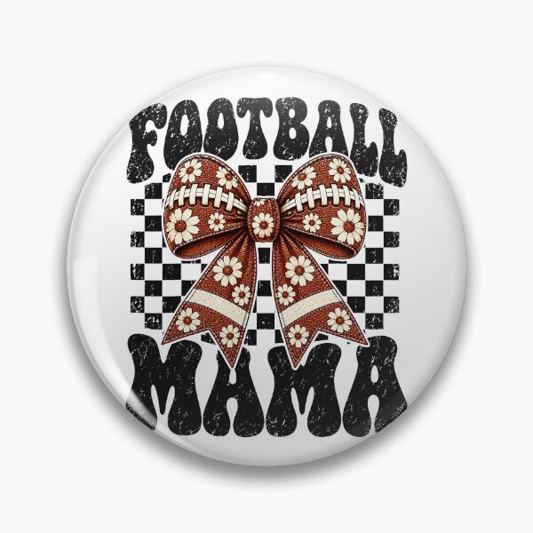 Item preview, Coquette Football Mama Game Day Floral Bow designed and sold by nryum.