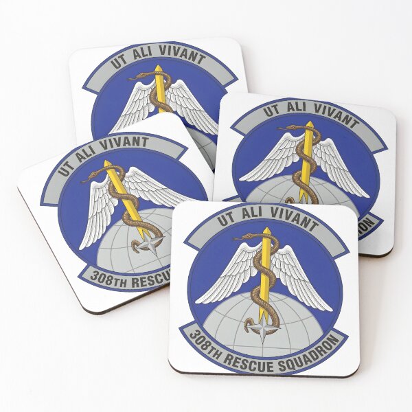 Item preview, USAF 308th Rescue Squadron (308th RQS) Emblem Patch designed and sold by CharlieDesings.