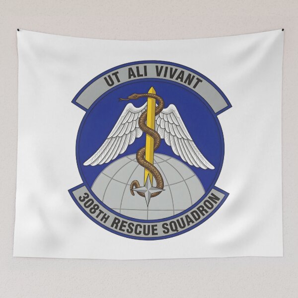 Item preview, USAF 308th Rescue Squadron (308th RQS) Emblem Patch designed and sold by CharlieDesings.