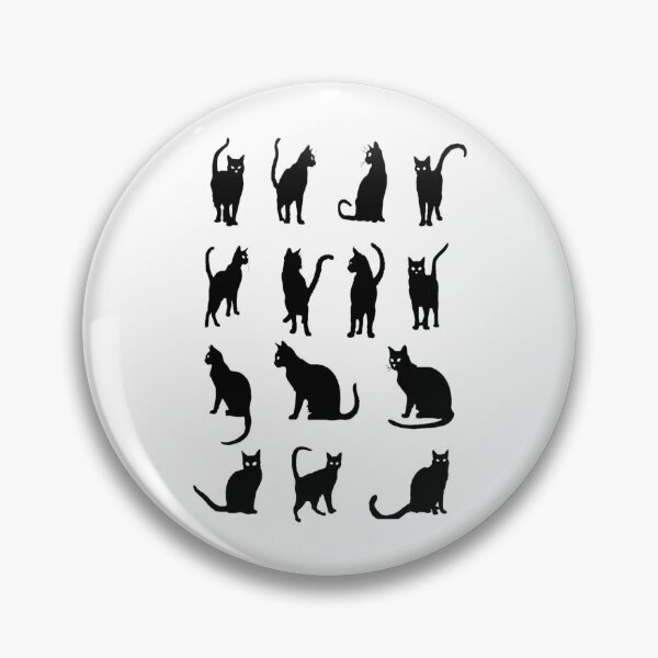 Item preview, Cute Minimalist Cat Pattern Art Adorable Kitty Digital Vector Illustration Playful Cat Silhouette Aesthetic Black Cat Patterns designed and sold by Matt_Smith.