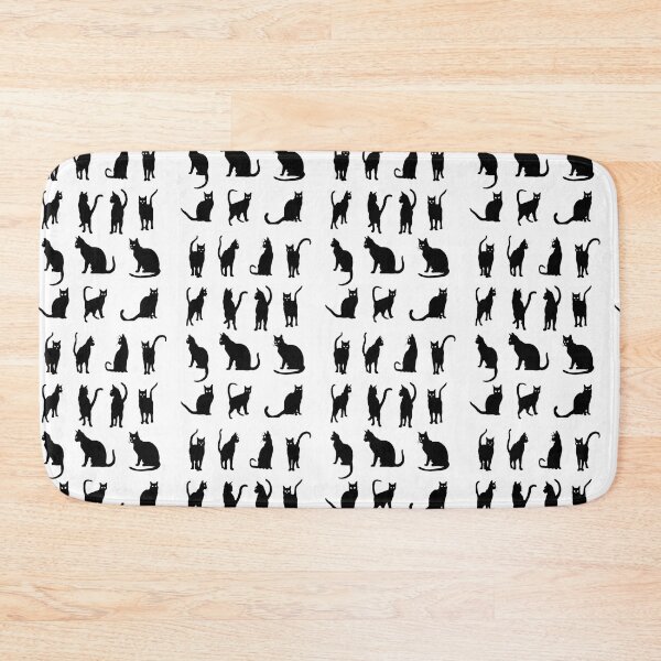 Item preview, Cute Minimalist Cat Pattern Art Adorable Kitty Digital Vector Illustration Playful Cat Silhouette Aesthetic Black Cat Patterns designed and sold by Matt_Smith.