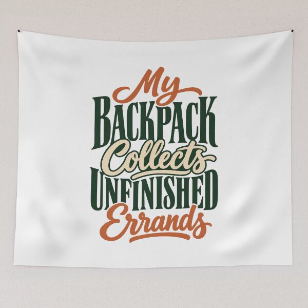 Item preview, Backpack Collects Unfinished Errands Retro Art designed and sold by Bikivuno.
