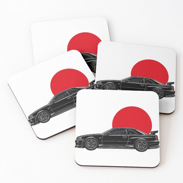 Item preview, Retro JDM sports car Minimalist Silhouette Art designed and sold by GALVATS.