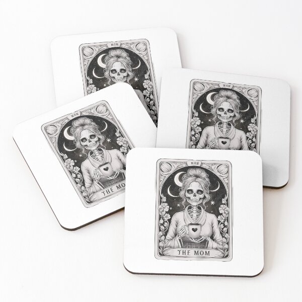 Item preview, Mom Tarot Card Skull Gothic Coffee Lover T-Shirt designed and sold by Cafe18.