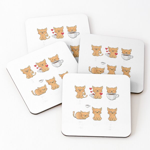 Item preview, My Coffee Moods Kitten Funny Cat Drink Coffee Lover T-Shirt designed and sold by Othinus.