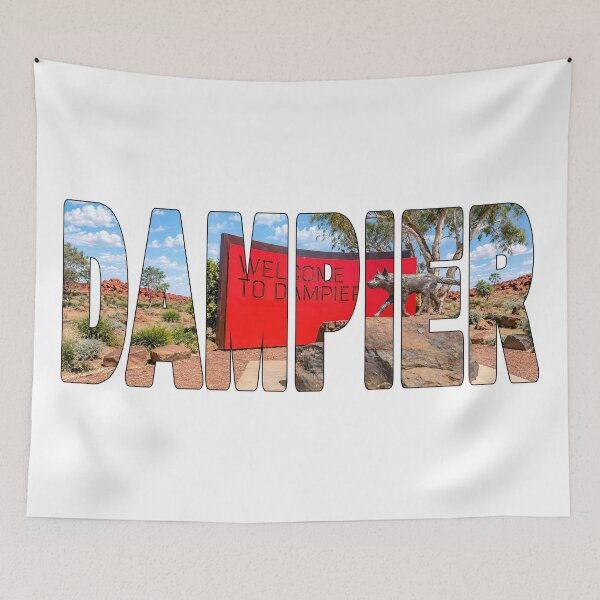 Item preview, DAMPIER - Western Australia Red Dog Memorial Statue Welcome Sign designed and sold by Adam Gormley.