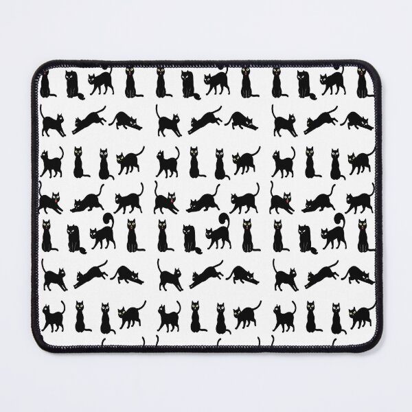 Item preview, Cute Minimalist Cat Pattern Art Adorable Kitty Digital Vector Illustration Playful Cat Silhouette Aesthetic Black Cat Patterns designed and sold by Matt_Smith.