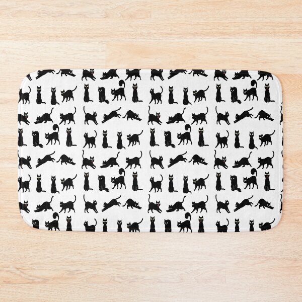 Item preview, Cute Minimalist Cat Pattern Art Adorable Kitty Digital Vector Illustration Playful Cat Silhouette Aesthetic Black Cat Patterns designed and sold by Matt_Smith.