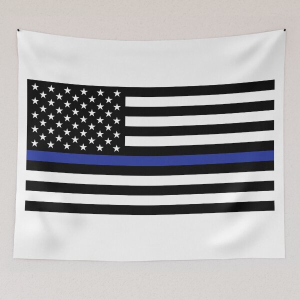 Item preview, American Flag USA - Blue Line United States Flag designed and sold by DGMaxShop.