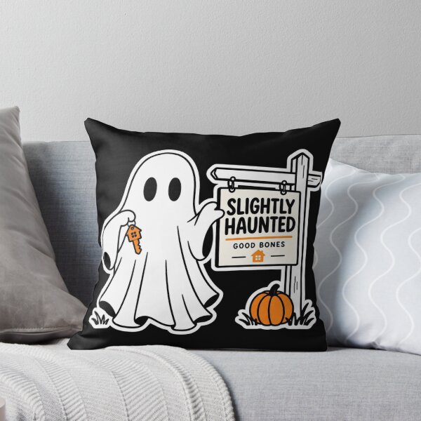 Item preview, Slightly Haunted, Good Bones – Funny Halloween Realtor Ghost designed and sold by Stinky Lincy's Apparel Company.