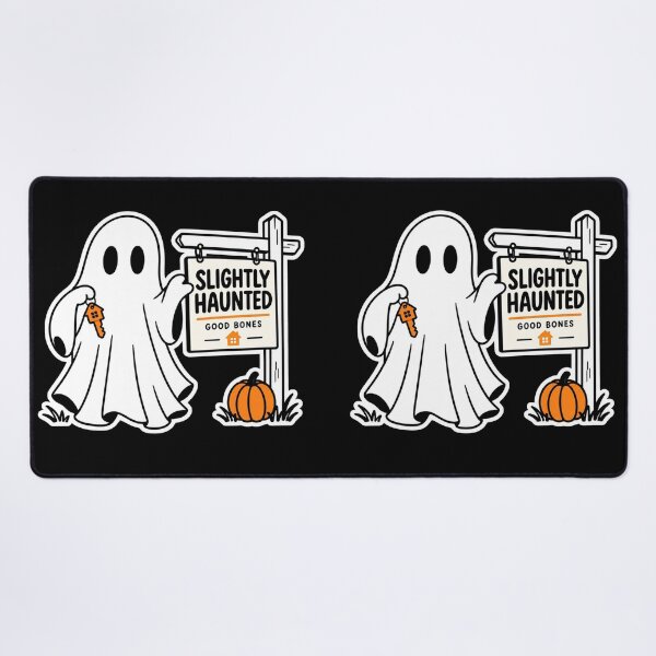 Item preview, Slightly Haunted, Good Bones – Funny Halloween Realtor Ghost designed and sold by Stinky Lincy's Apparel Company.