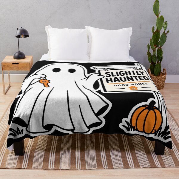 Item preview, Slightly Haunted, Good Bones – Funny Halloween Realtor Ghost designed and sold by Stinky Lincy's Apparel Company.