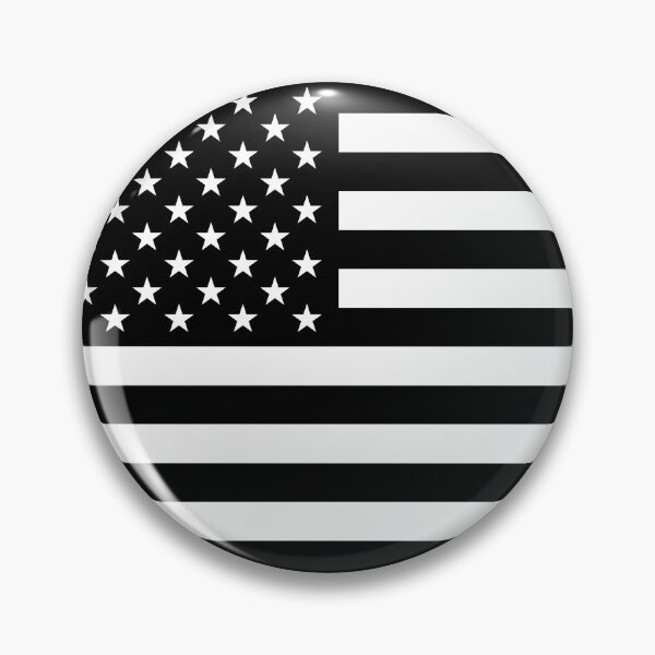 Item preview, American Flag USA - Black & White United States Flag designed and sold by DGMaxShop.