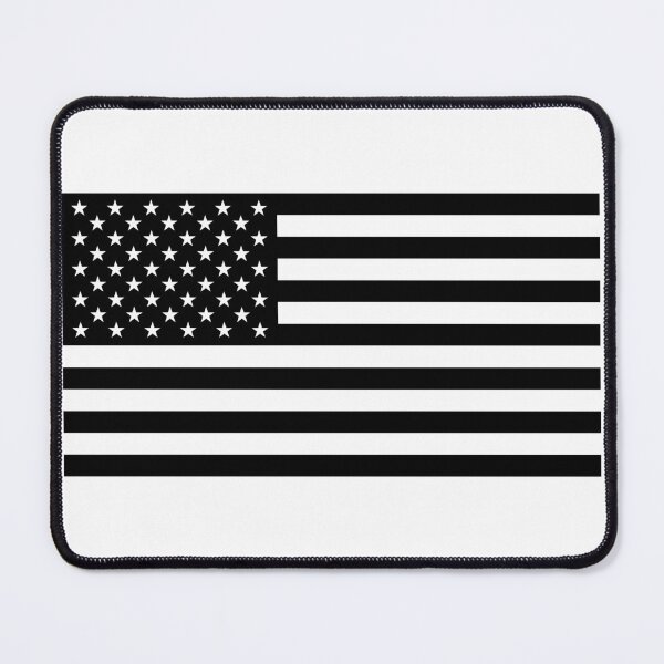 Item preview, American Flag USA - Black & White United States Flag designed and sold by DGMaxShop.