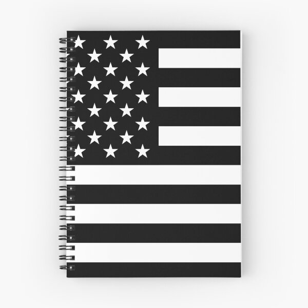 Item preview, American Flag USA - Black & White United States Flag designed and sold by DGMaxShop.