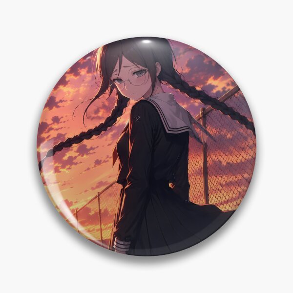 Item preview, Toko Fukawa Danganronpa Fiery Rooftop Sunset designed and sold by SolenneAzur.