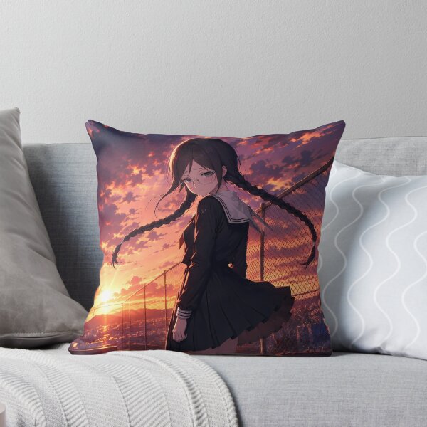 Item preview, Toko Fukawa Danganronpa Fiery Rooftop Sunset designed and sold by SolenneAzur.