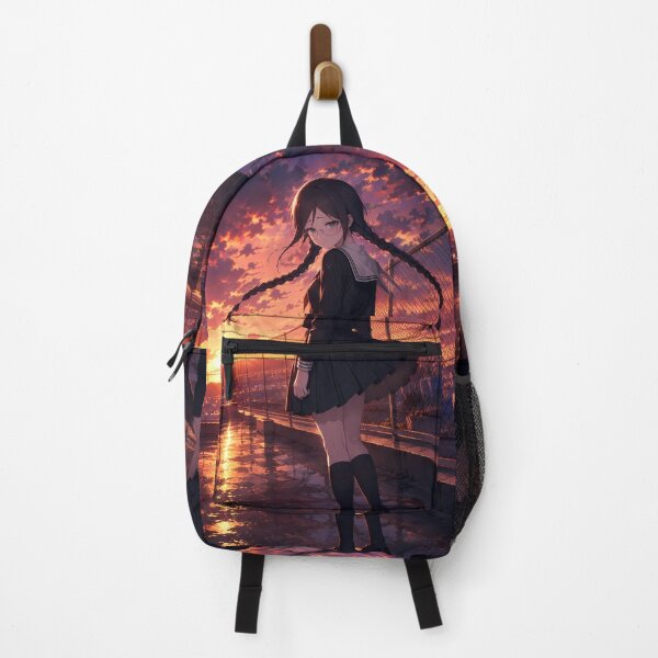 Item preview, Toko Fukawa Danganronpa Fiery Rooftop Sunset designed and sold by SolenneAzur.