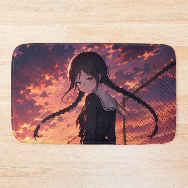 Item preview, Toko Fukawa Danganronpa Fiery Rooftop Sunset designed and sold by SolenneAzur.