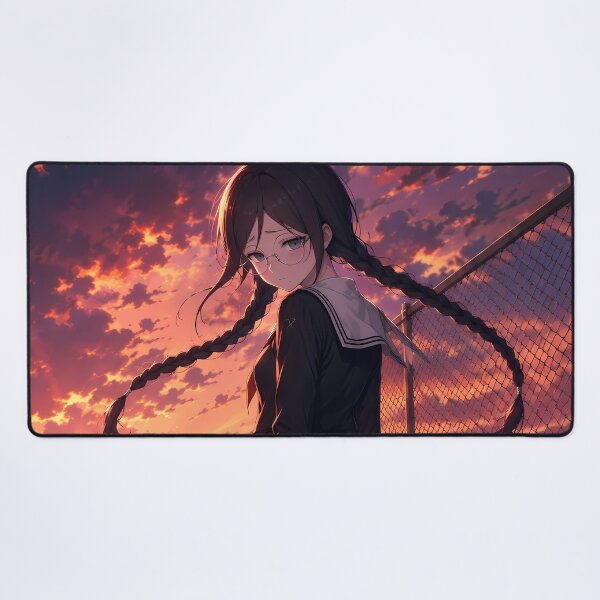 Item preview, Toko Fukawa Danganronpa Fiery Rooftop Sunset designed and sold by SolenneAzur.