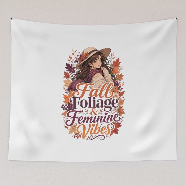 Item preview, Fall Foliage & Feminine Vibes – Cute Autumn Design for Women, Fall Lover Gift designed and sold by PrintSparkDesigns.