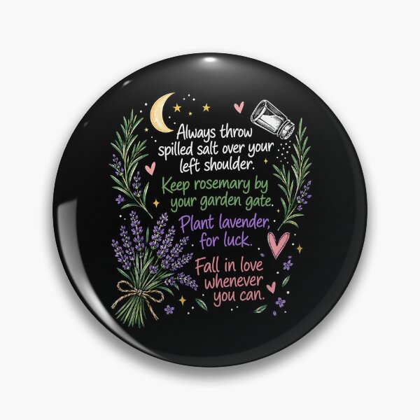 Item preview, Spilled Salt and Lavender Superstition Witchy Garden Wisdom designed and sold by nryum.