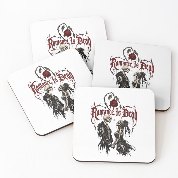 Item preview, Romance Is Dead Gothic Skeleton Lovers Dark Rose Art designed and sold by SeriouslyArtistical.